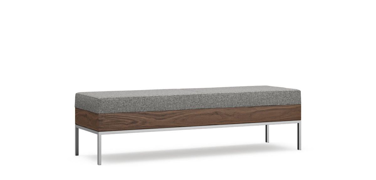 Alia Bench — Metal Base / Upholstered Bench