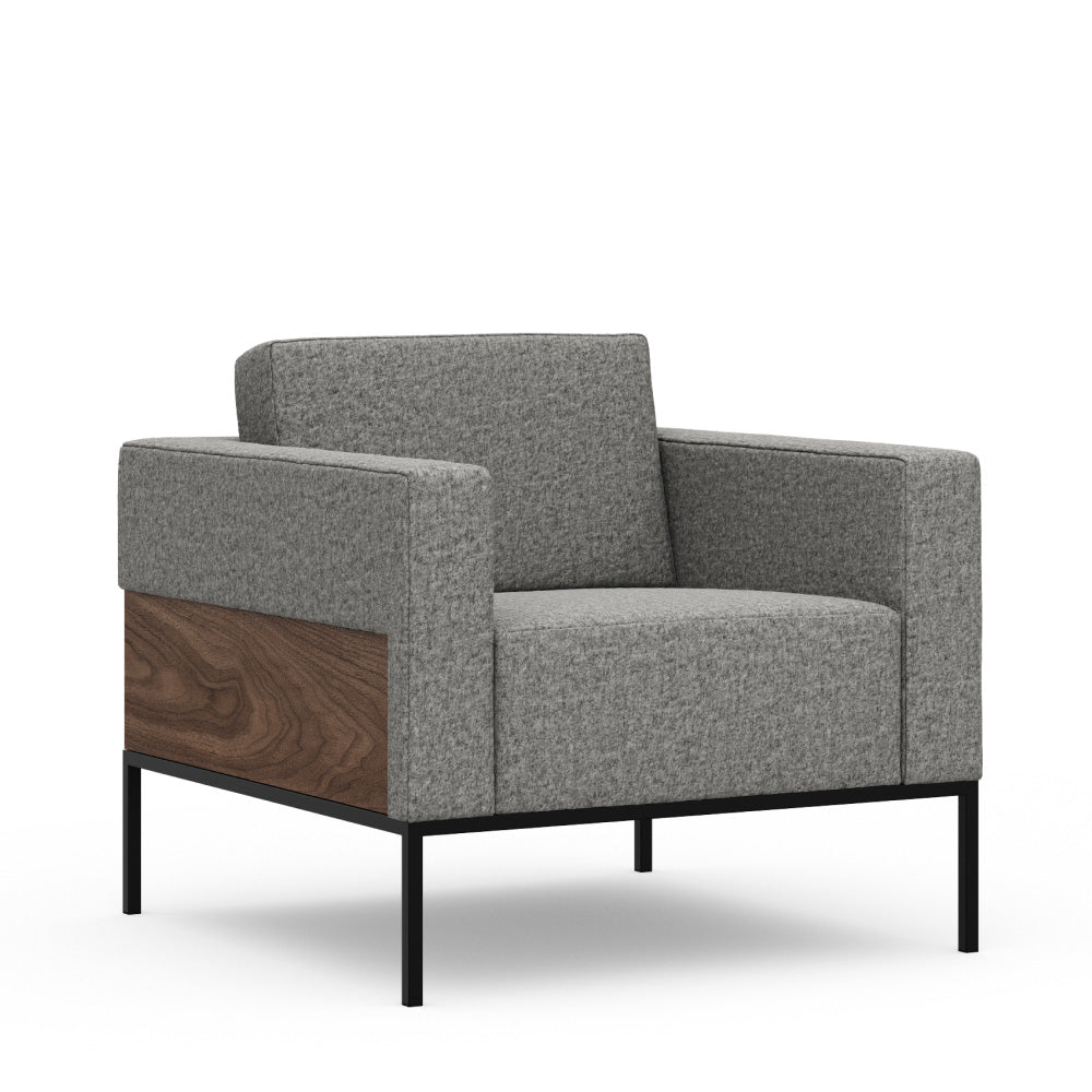 Alia Lounge — 2630 Metal Base / Wood Surround