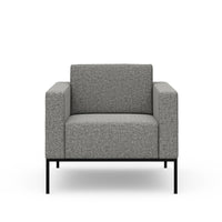 Alia Lounge / Image / White Sweep / Ln Metal Fullupholst 010