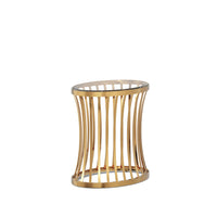 Cavea Occasional Tables / Image / White Sweep / Occasional Table Side Oval Concave 002