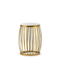 Cavea Occasional Tables / Image / White Sweep / Occasional Table Side Round Convex 001