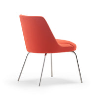 Clover Chair / Image / White Sweep / Gs Metal Armless 003