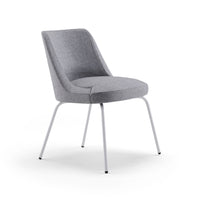 Clover Chair / Image / White Sweep / Gs Metal Armless 008