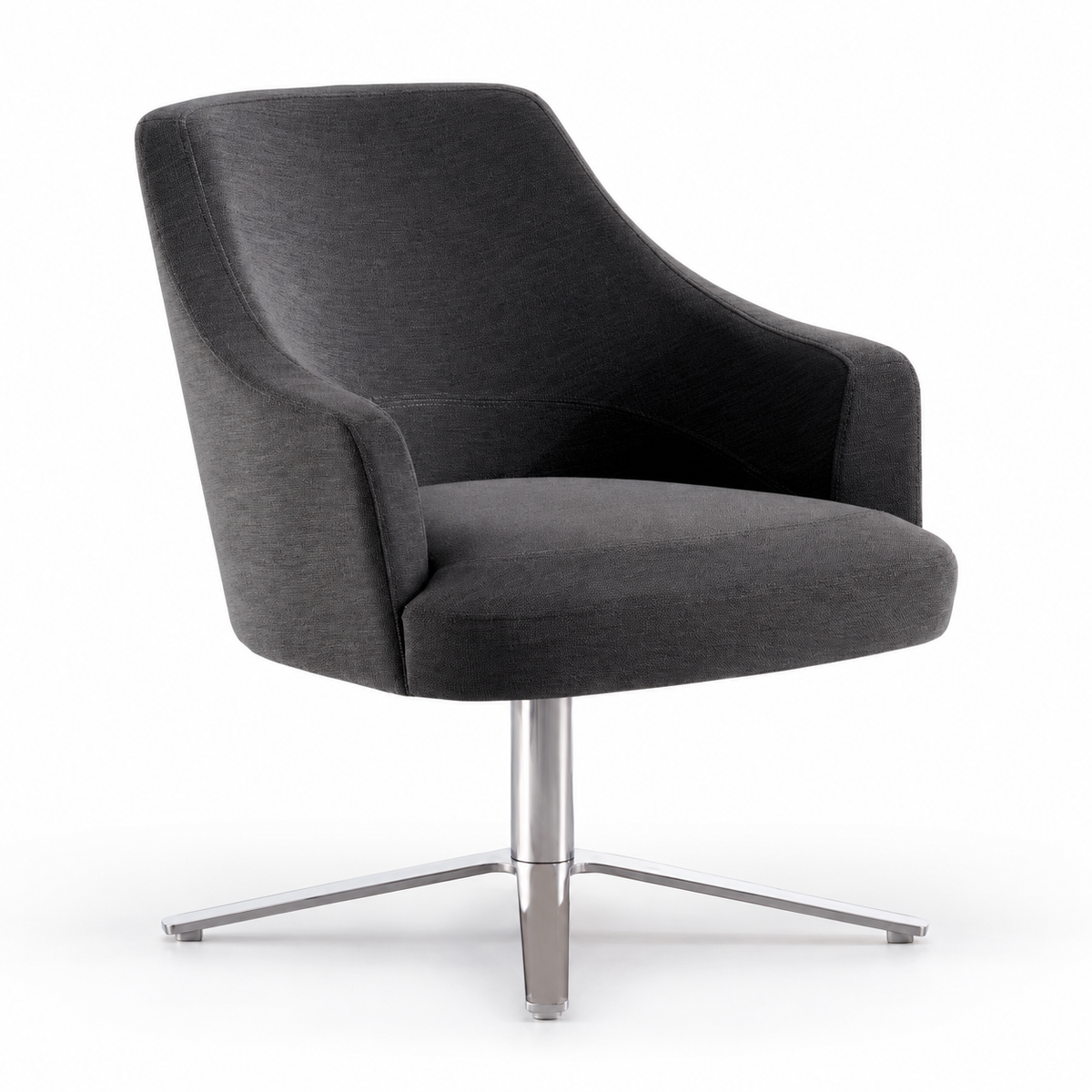 Clover Lounge / Category / White Sweep / Column Base / Low Back