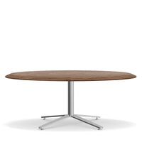 Clover Occasional Tables / Image / White Sweep / Occasional Table Coffee Column Ellipse 001