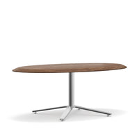 Clover Occasional Tables / Image / White Sweep / Occasional Table Coffee Column Ellipse 002
