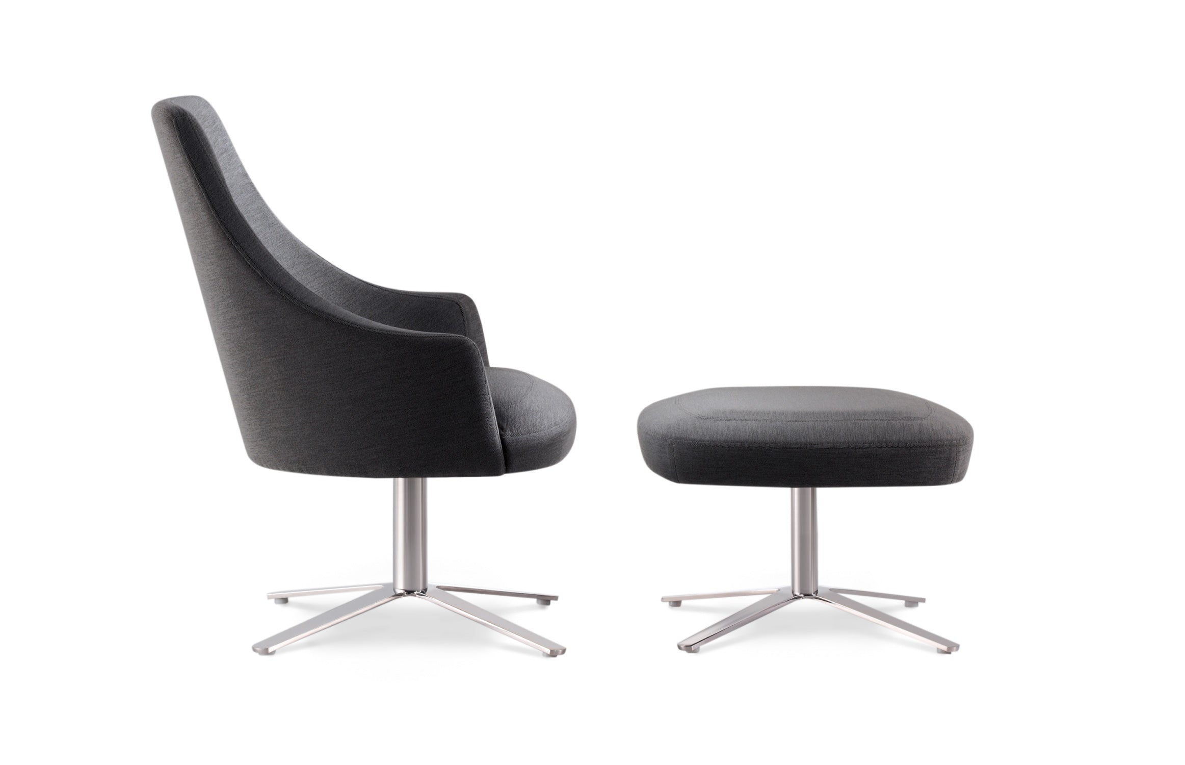 Clover Ottoman / Slide / White Sweep / Bn Column 002