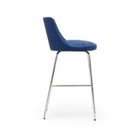 Clover Stool / Image / White Sweep / St Metal Highbk 003