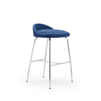 Clover Stool / Image / White Sweep / St Metal Lowbk 004