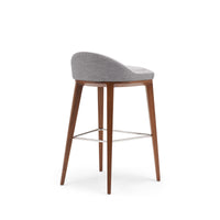 Clover Stool / Image / White Sweep / St Wood Lowbk 004