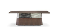 Cuff Meeting Table / Image / White Sweep / Wood Base Conference Continuous 001