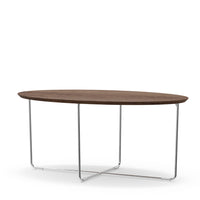 Current Occasional Tables / Image / White Sweep / Occasional Table Metal Coffee Oval 001