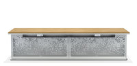 Facade Meeting Table / Image / White Sweep / Conference Metal Base 001