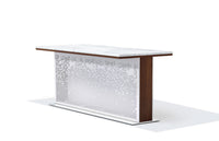 Facade Meeting Table / Image / White Sweep / Conference Metal Base 002