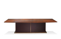 Fortis Meeting Table / Image / White Sweep / Conference Boat 003 1