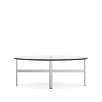 Lisa Occasional Tables / Image / White Sweep / Occasional Table Coffee Oval 002