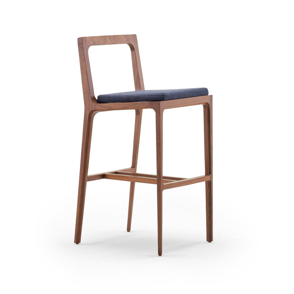 Revo Stool — Wood Frame / Open Back