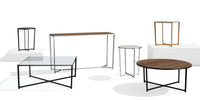 Solitaire Occasional Tables / Image / White Sweep / Occasional Table 001