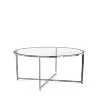 Solitaire Occasional Tables / Image / White Sweep / Occasional Table Coffee Round 001
