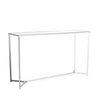 Solitaire Occasional Tables / Image / White Sweep / Occasional Table Console Rectangle 001