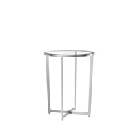 Solitaire Occasional Tables / Image / White Sweep / Occasional Table Side Round 002