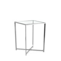 Solitaire Occasional Tables / Image / White Sweep / Occasional Table Side Square 001