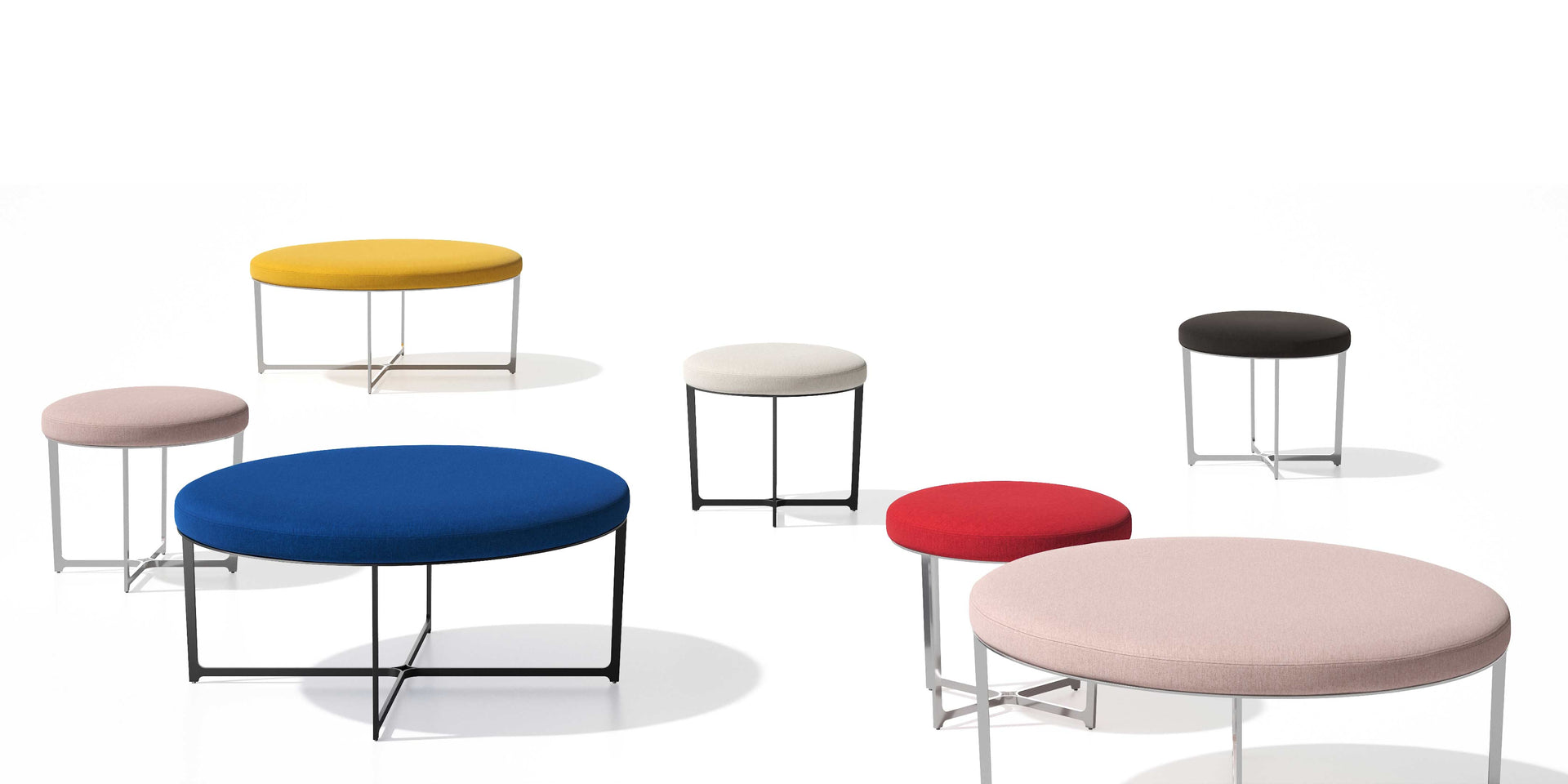 Solitaire Ottoman / Hero / White Sweep / Bn 001