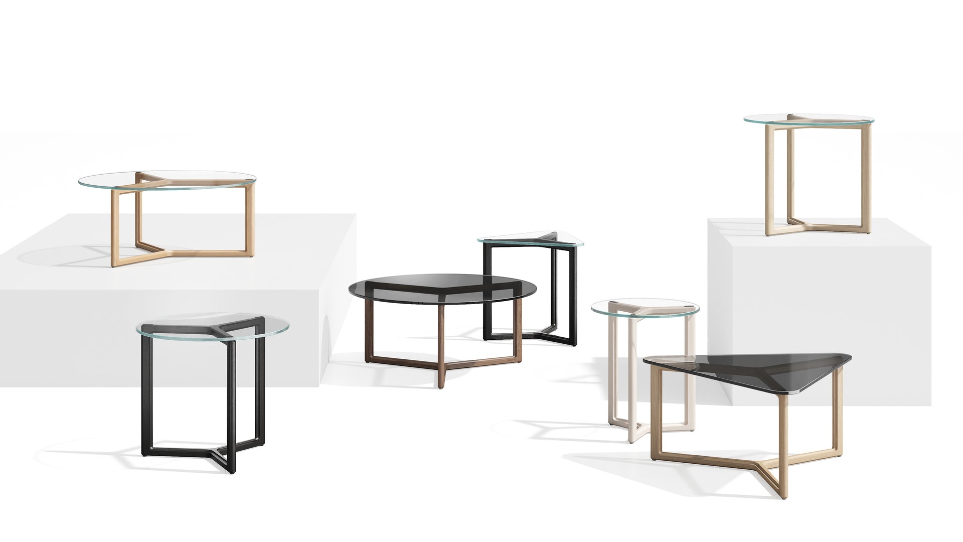 Spanner Occasional Tables / Hero / White Sweep / 4 Group