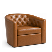 Tulip Lounge / Image / White Sweep / Tufted 002